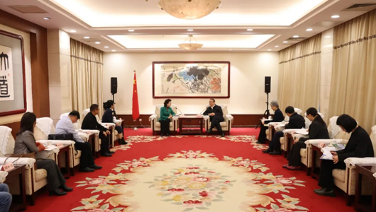 鄭建邦會見民革廣東省委會、仲愷農業工程學院一行